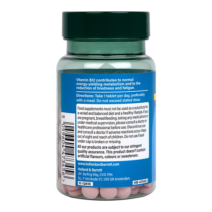Holland & Barrett High Strength Slow Release Vitamin B12 1000ug 180 Tablets
